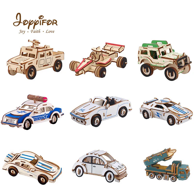 3D персональная деревянная трехразмерная спортивная машина гоночная модель carDIY