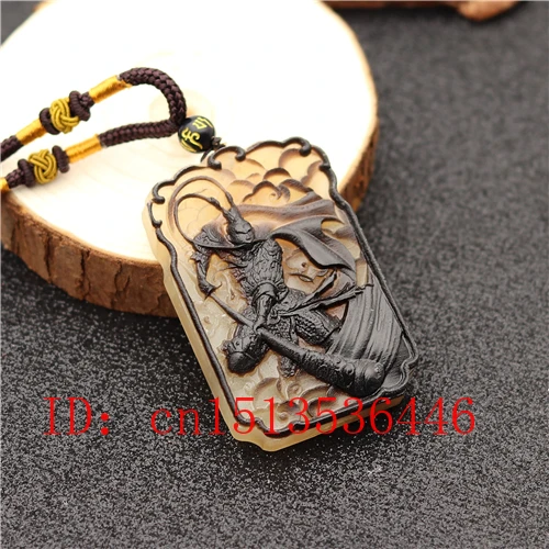 Коллекционные вещи ручной работы Бык Рог Король Обезьяна Кулон Ожерелье Мужчины