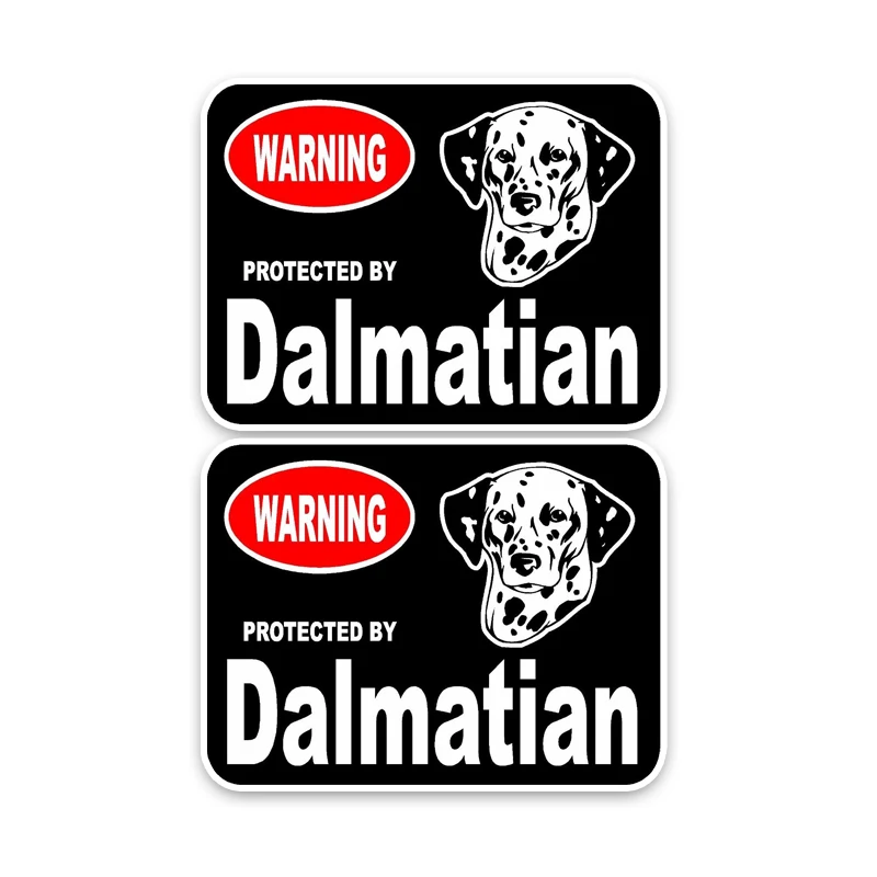 

Aliauto 2 X Dalmatian Guard Dog Fun Retro-reflective Car Sticker Sunscreen Waterproof Creative Decoration Decals,15cm*11cm