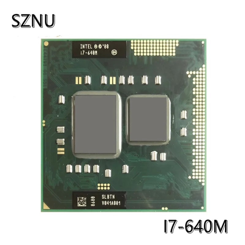 Intel Core i7 640M SLBTN 2 8 ГГц двухъядерный процессор Quad нить Процессор 4 Вт 35 Разъем G1 /