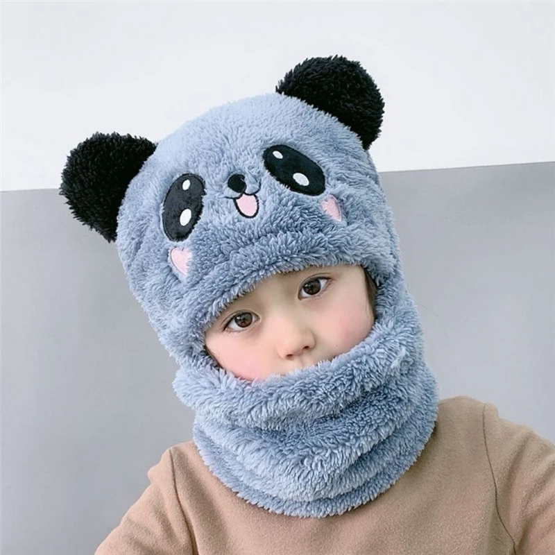 

Cute Warm Baby Winter Hat 3-8 Years Children Plush Long Ear Beanies Soft Girl Boy Face Ear Protection Caps Kids Furry Bonnets