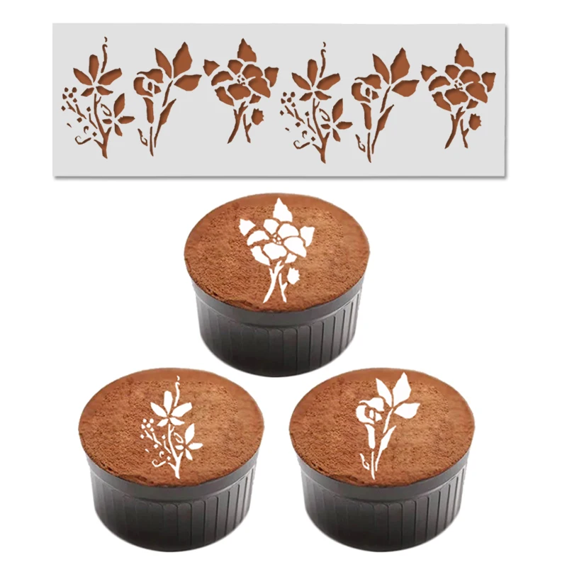 Пластмассовый торт кружева трафарет дизайн формы украшения шоколадный десерт