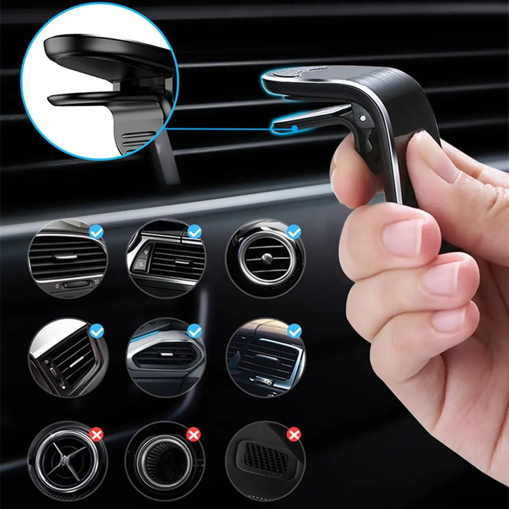 

Universal Phone Holder New Design Clip Car Air Vent Magnetic Mount Holder Bracket For Cell Phone Gps Suporte Celular