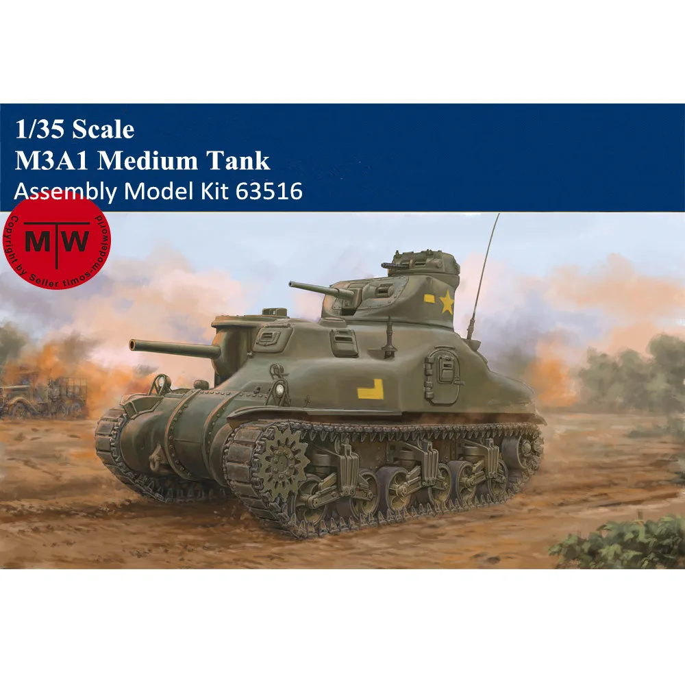 

Trumpeter масштаб 63516, масштаб 1/35, M3A1, средний танк, набор пластиковых моделей в стиле милитари