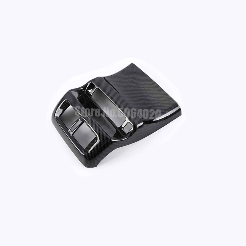 

ABS Carbon fibre Car Styling Car Back Rear Air Condition outlet Vent frame Cover Trim For Nissan Navara NP300 2017 2018 2019