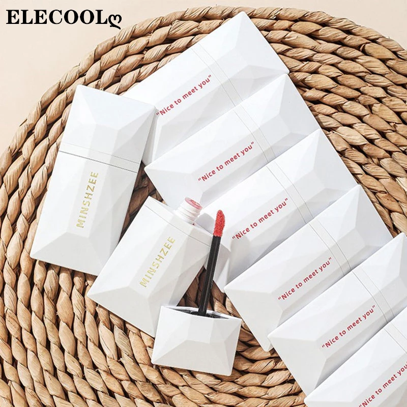 

ELECOOL Liquid Lipstick Matte Lip Gloss Cosmetic Lightweight Lip Glaze Long Lasting Lip Tint Waterproof 8 Color Red Lips Makeup