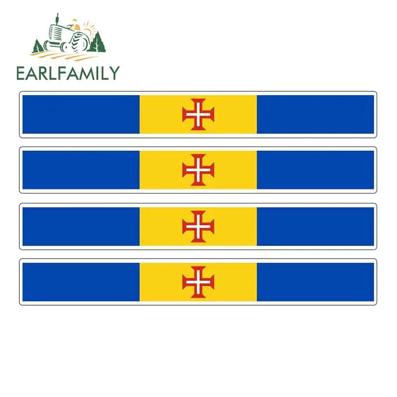 EARLFAMILY 4 шт. полосатый Автомобильный флаг для мотогонок наклейка кузова