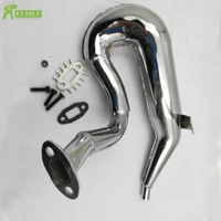 metal exhaust pipetuned pipe fit for 15 hpi rofun baha rovan km baja 5b 5t ss toys games parts