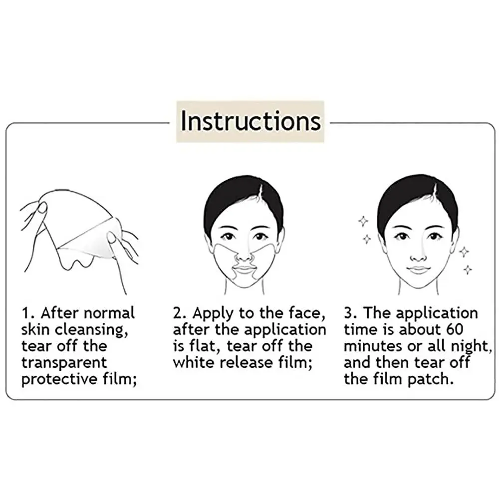 Пластыри силиконовые многоразовые для удаления морщин на лице