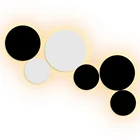 Zerouno украшения настенные светильники diy Форма круглый светодиодный бра 20 см 25 см 30 см 35 см 100-240 В Ночная комната Лофт Декор настенный светильник