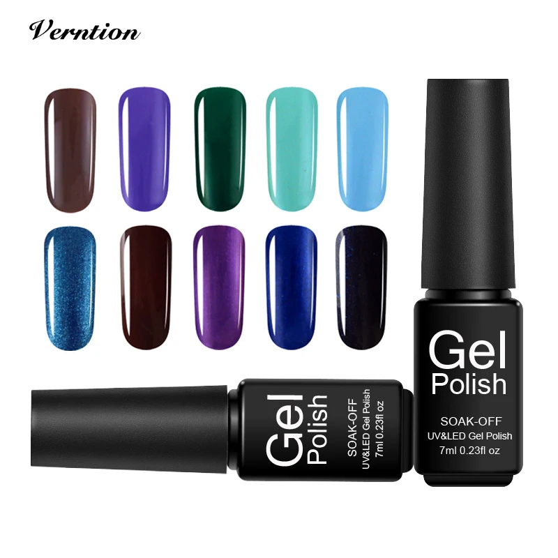 7 мл гель для дизайна ногтей черно белый УФ светодиодный Гель лак длительное