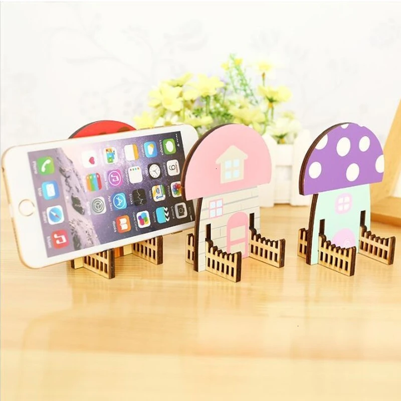 Милый грибной дом держатель мобильного телефона настольное украшение клип| |