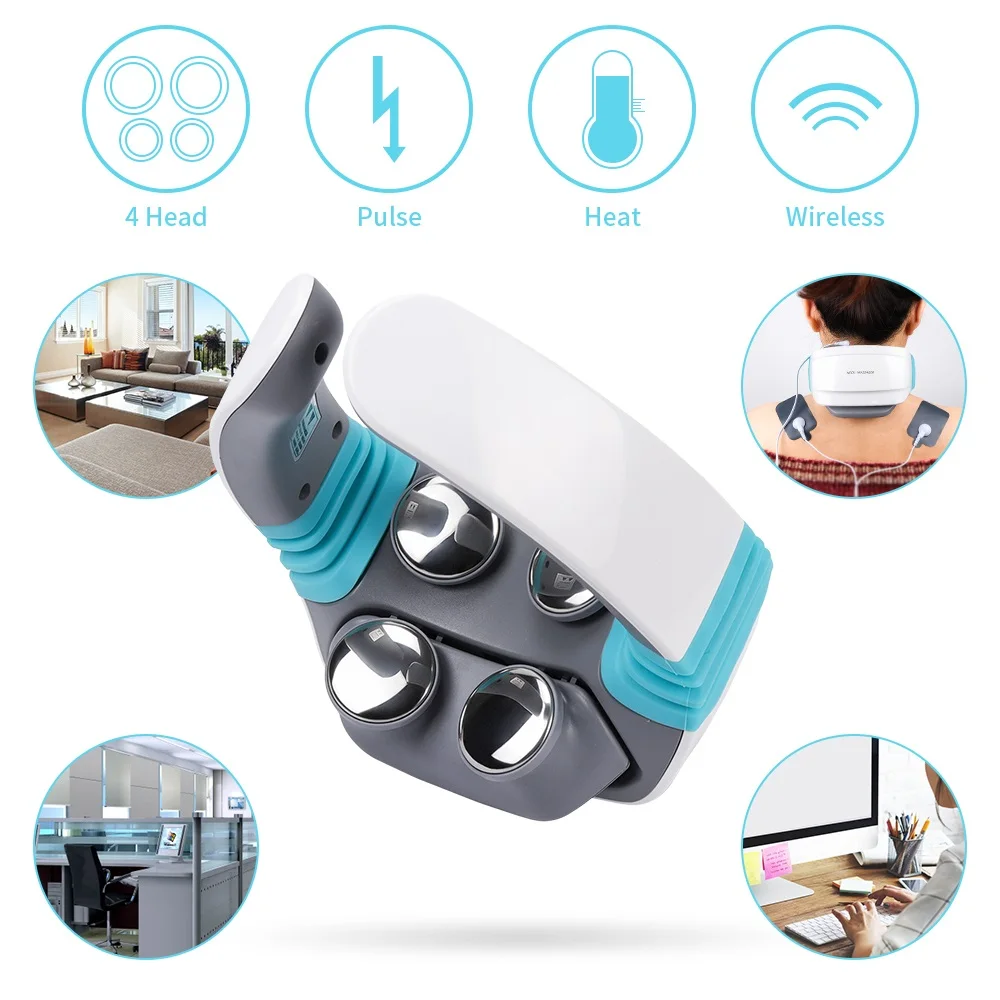 Электроды для массажа шеи и плеч с подогревом|Шея массажный инструмент| |