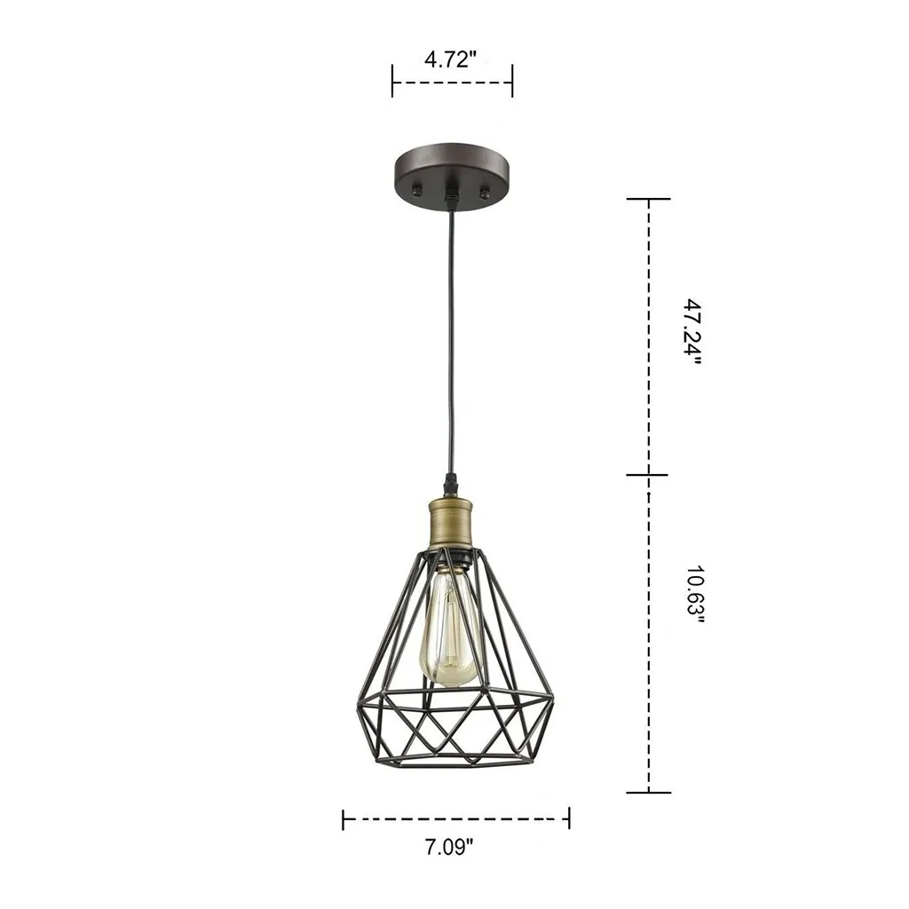 Комнатный светильник современный скандинавский винтажный в индустриальном