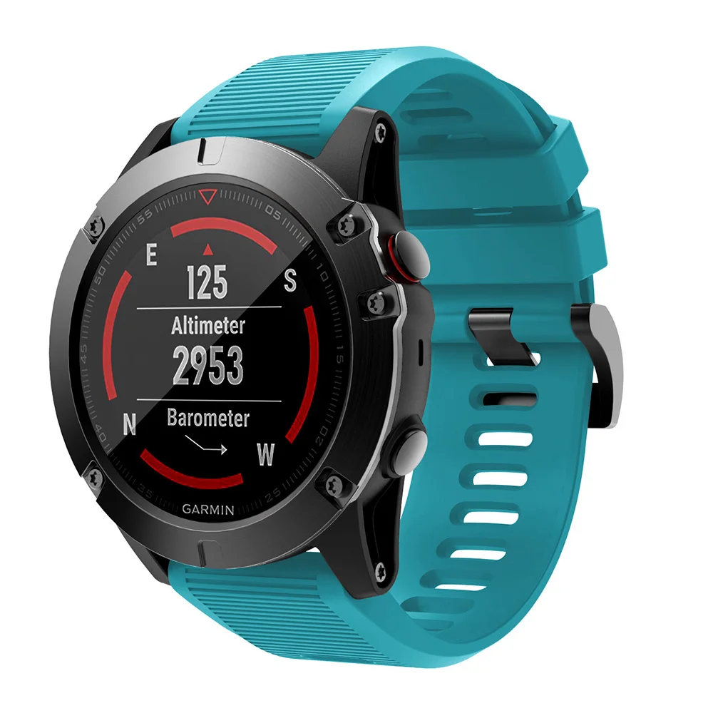 26 мм силиконовый ремешок для часов Garmin Fenix 5X Plius 6X Pro Quick Release Easy Fit 3 HR|Ремешки часов| |