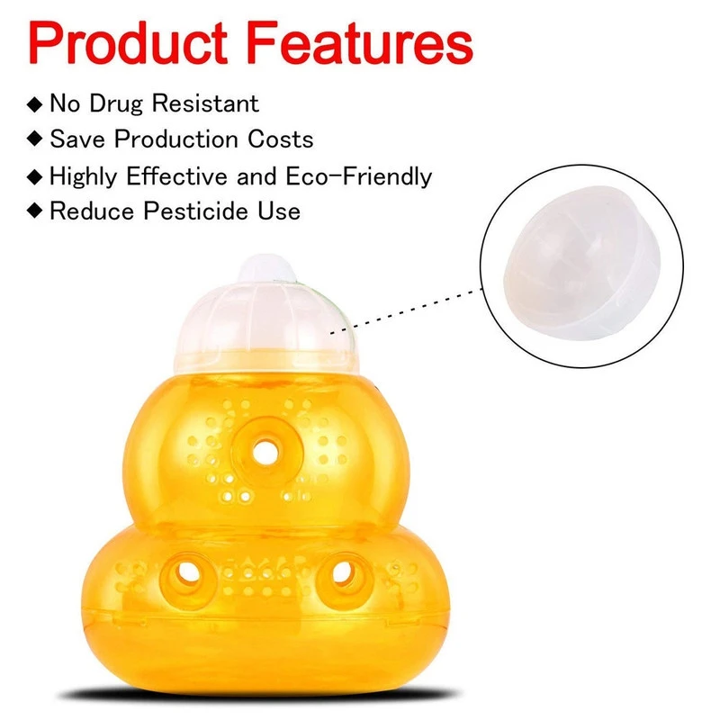 

Reusable Bee Catcher Outdoor Hanging Trap Effective, Reusable, Safe Natural Beehive Trap Non-Toxic Honey Pot Catcher