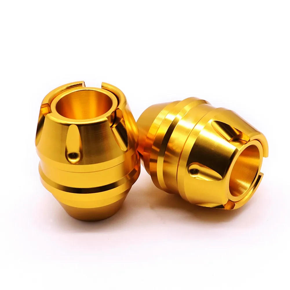 

2Pcs Motorcycle Front Fork Cup Modified CNC Aluminum Alloy Front Rear Fork Wheel Crash Protector Anti-fall Frame