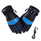 Мотоциклетные перчатки с подогревом для электровелосипедов зимние ветрозащитные перчатки для катания на лыжах теплые перчатки с подогревом с питанием от USB для мужчин и женщин