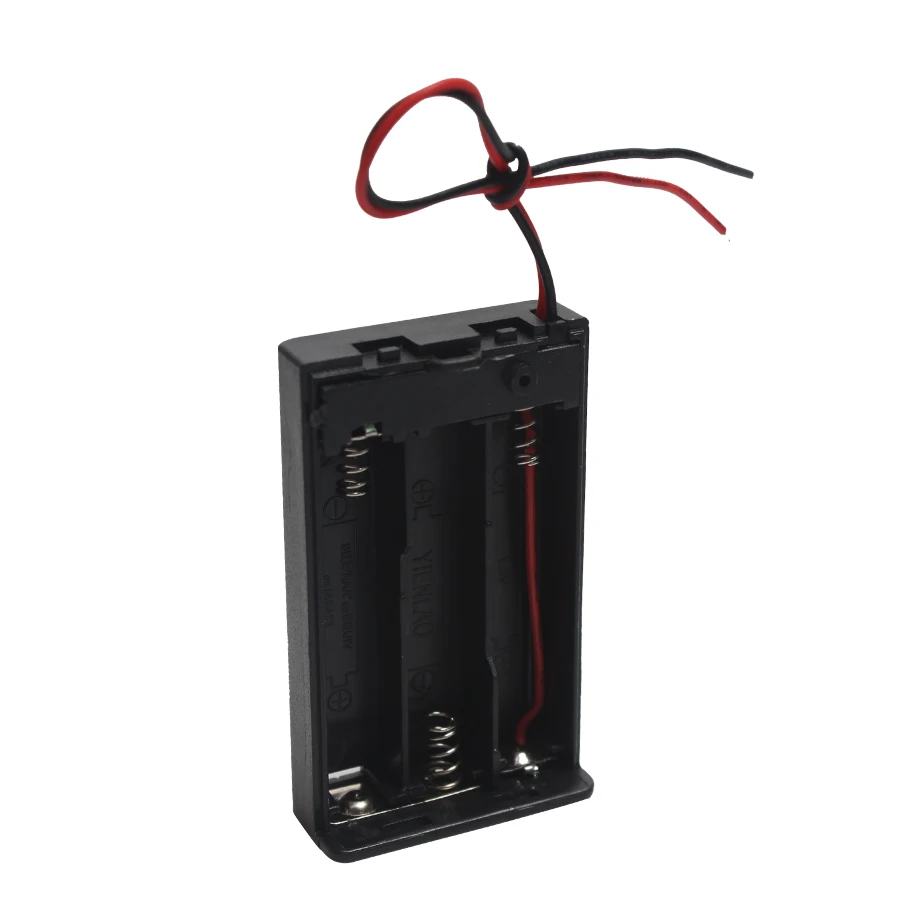 

50Pcs AAA Battery Holder Case Box With Leads With ON/OFF Switch Cover 2 3 4 Slot for 4 AAA,3 AAA,2 AAA Drop Shipping