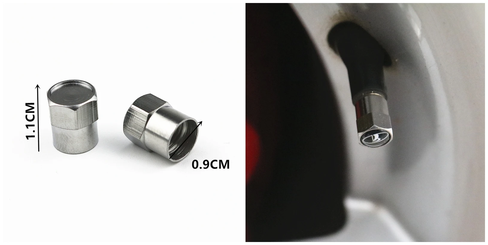 

4pcs New Metal Wheel Tire Valve Caps For BMW E46 Renault Opel Lada Fiat Mazda Ford Toyota Seat LEON Kia Car Styling