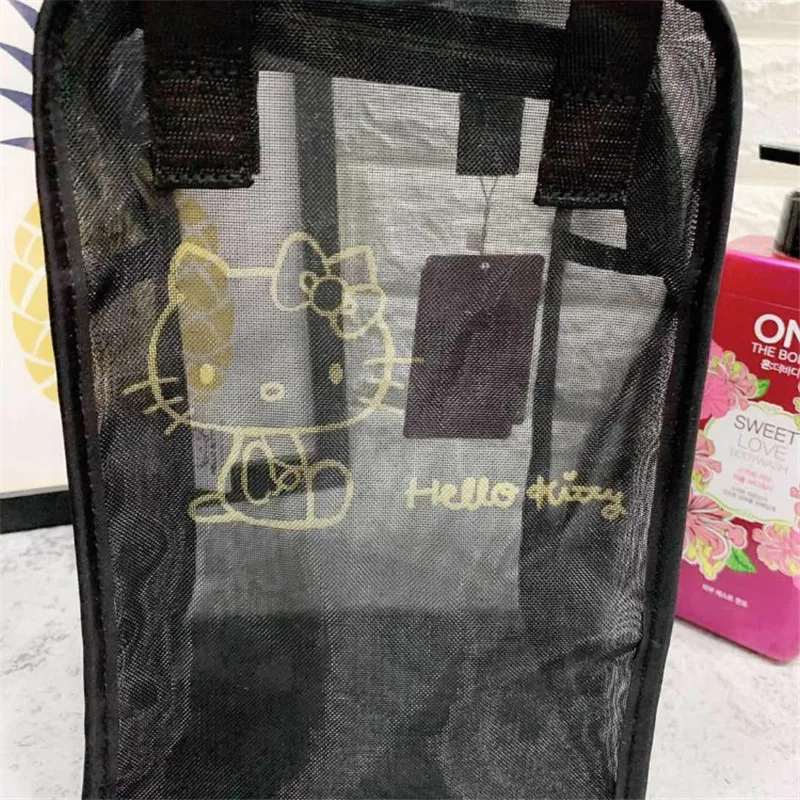 Женская сумка HELLO KITTY сетка для стирки Сетчатая Сумка модная пляжная складная