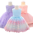 Кружевное Свадебное платье для новорожденных, на возраст 6-24 месяца