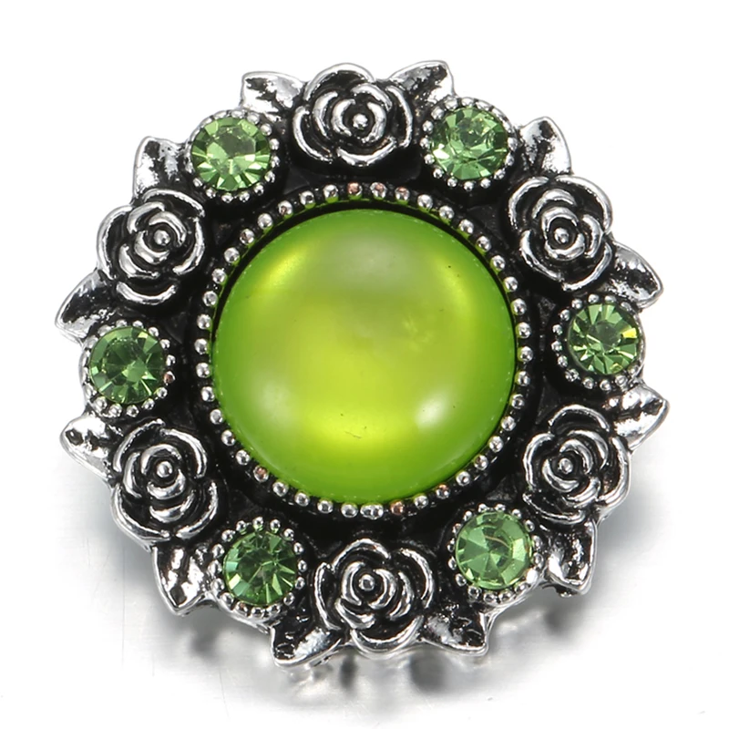 6 шт./лот оптовая продажа 18 мм металлические кнопки ювелирные изделия горный