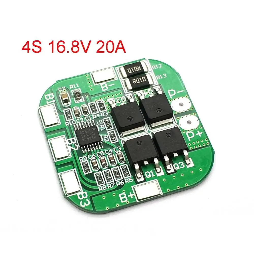 4S 14 8 V/16 V 20A пик литий ионный БМС PCM Батарея Защитная плата BMS для 18650