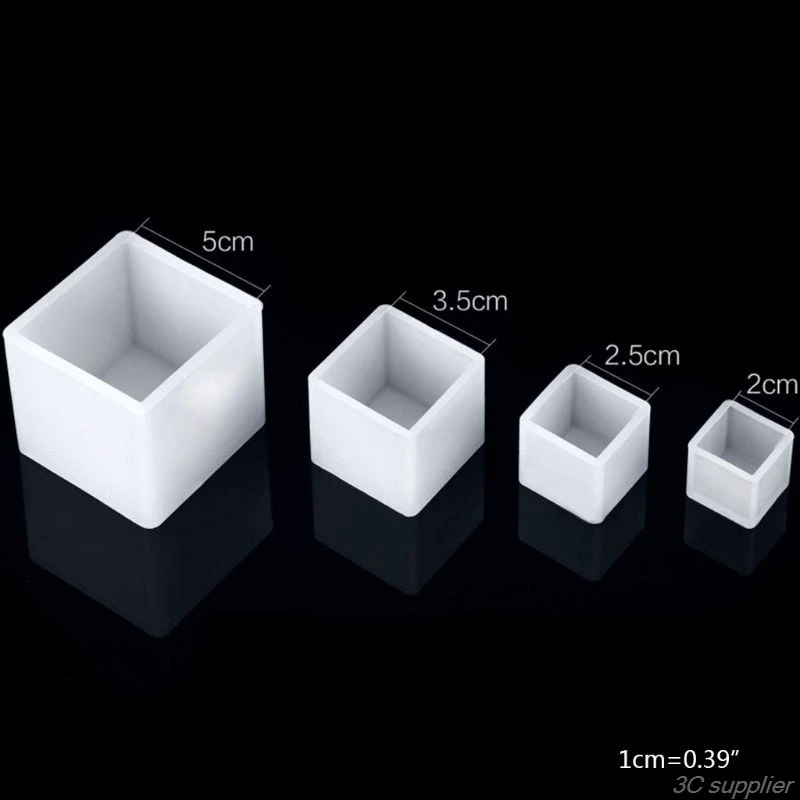 

4Pcs/Set Crystal Epoxy Resin Mold Square Jewelry Casting Silicone Mould DIY Crafts Pendant Making Tool F05 21 Dropshipping