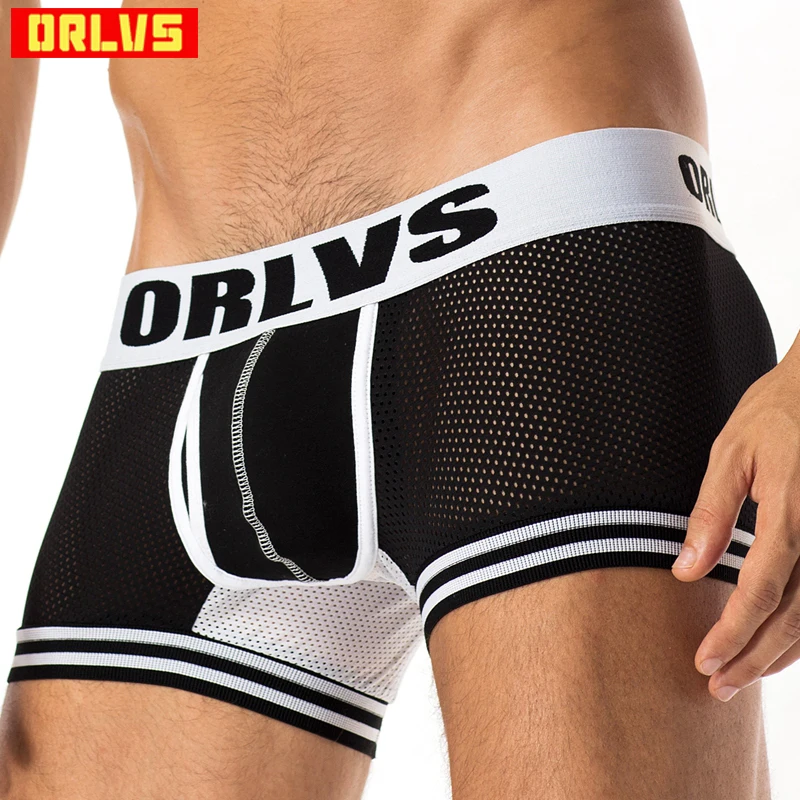 

ORLVS Brand Ventilate Plus Size Boxers Best Selling Newest Mesh Underwear men Modal Boxer Men Sexy Men Boxer Men OR599