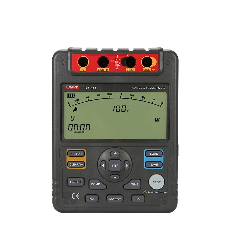 UNI-T UT511 1000V 10gohm цифровой измерители сопротивления изоляции вольтметр Авто
