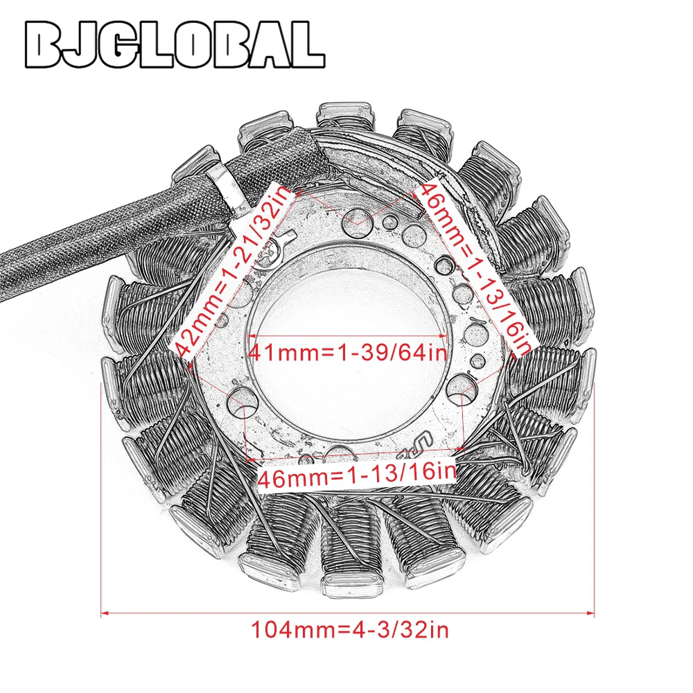 

For Yamaha 4JH-81410-00 4TV-81410-00 4TV-81410-01 Moto Engine Generator Stator Magneto Ignition Coil YZF600R YZF 600R Thundercat