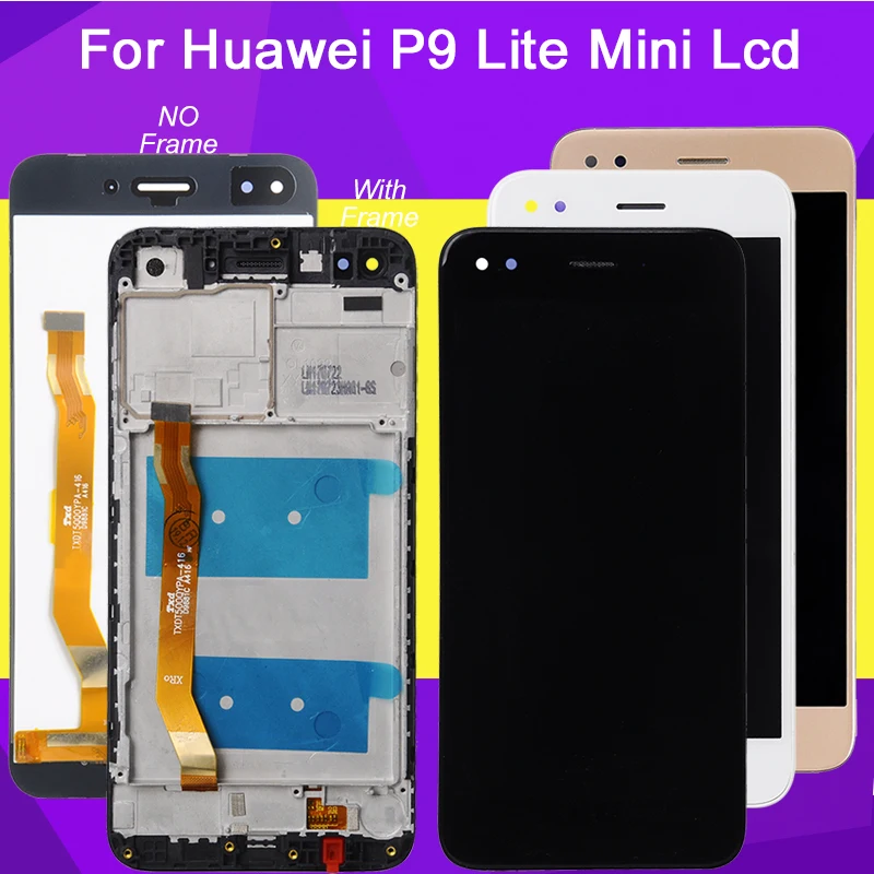 HH для huawei P9 Lite мини ЖК дисплей с сенсорным экраном дигитайзер в сборе 5 0 дюймов Y6 Pro