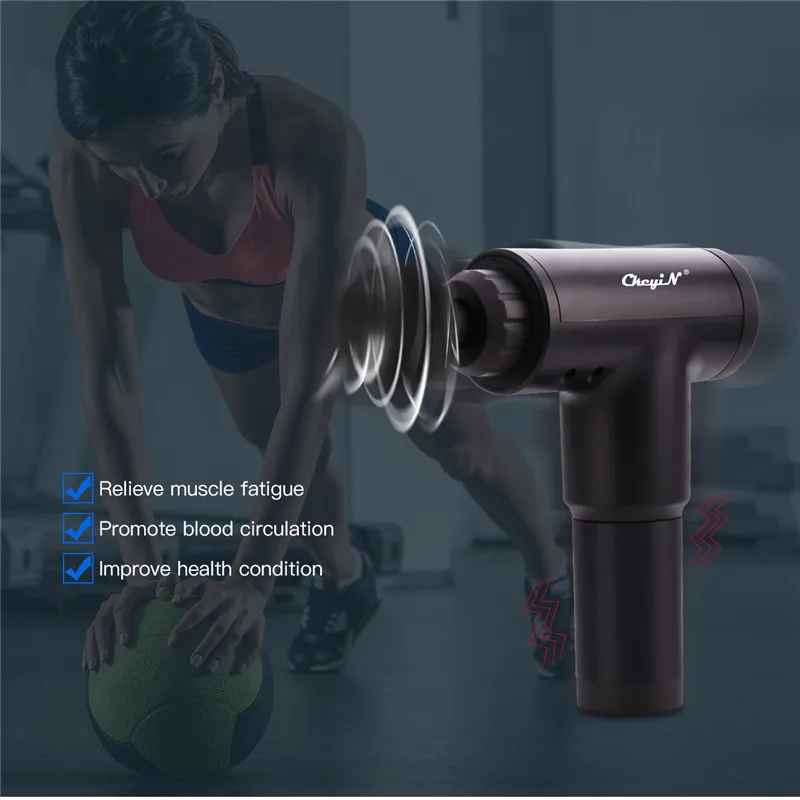 Многофункциональный Электрический пистолет для глубокого массажа модный