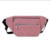 2021 womens bag autumn and winter new lamb cashmere single shoulder diagonal chest bag plush womens small satchel