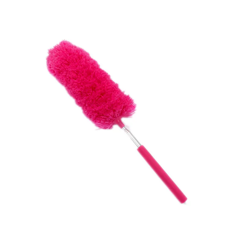 rose red Мягкая щетка для пыли из микрофибры, пылеочиститель, выдвижная щетка для пыли, статическая антипылевая щетка для дома, кондиционер, для чистки мебели автомобиля - Цвет: rose red
