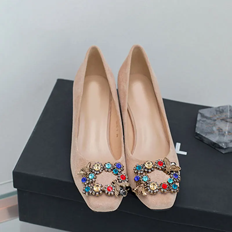 

New Women Shoes Design Pointed Toe Work shoes Water diamond Elegant High Heels Pumps Wedding Shoes Party Shoes