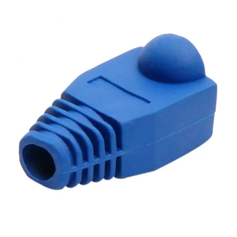 Прочный однотонный коннектор для кабеля RJ45 100 шт. | Компьютеры и офис