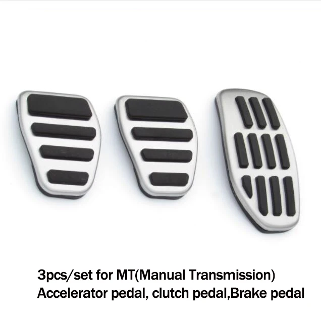

For Nissan Qashqai J11 2014-2018 X-Trail Rogue T32 Kicks Altima Juke 2019 Micra K14 Gas Fuel Brake Foot Pedal Pad Plate Kit Set