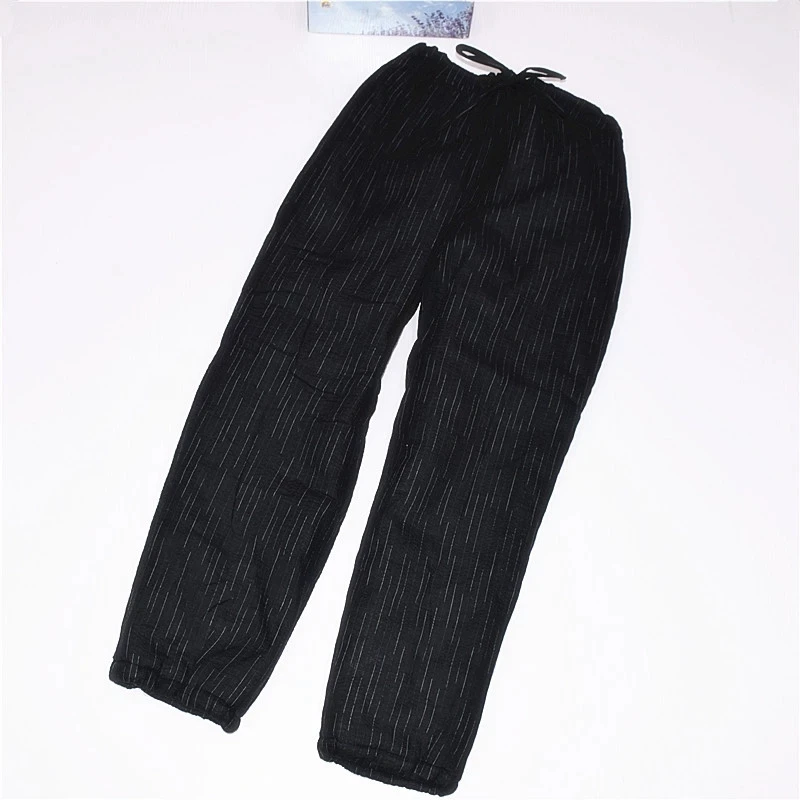 Jinbei японские кимоно Haori Мужские Стеганые Домашняя одежда полу завернутый теплая