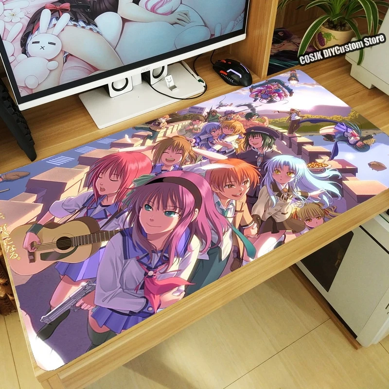 

Аниме Ангел биты! Накамура Юри Shiina Tachibana Kanade коврик для мыши Компьютерная клавиатура Настольный Коврик Для Мыши игровые аксессуары