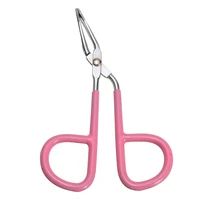 1pc eye brow removal tweeze tool scissors flat tip eyebrow tweezers clamp eyelash clipper cosmetic trimmer stainless