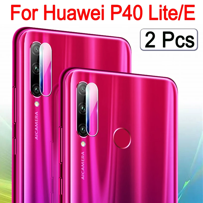 2 шт. Защитное стекло для объектива камеры huawei p40 lite e|Защитные стёкла и плёнки