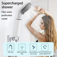 high pressure upgrade filter shower head home bathroom gym shower room booster rainfall shower filter spray nozzle saving water