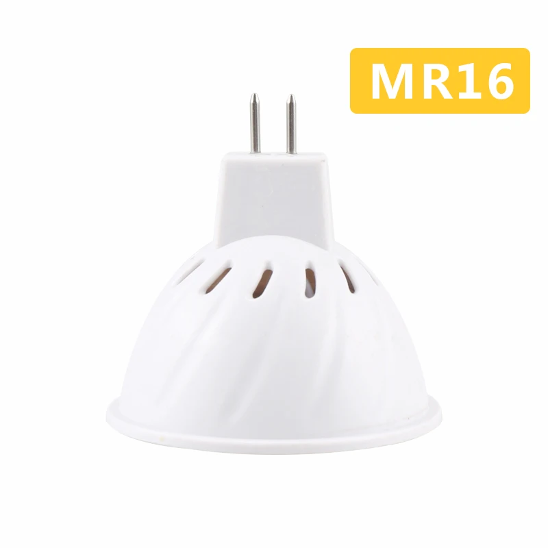 Супер яркий MR16/GU10/E27/E14 База Светодиодный Пластик колпак для лампы 110V 220V SMD2835 48/60/80
