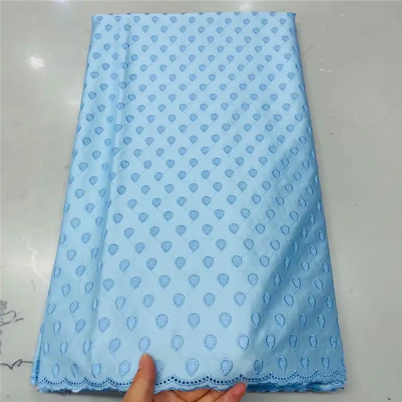 

African Dry Lace 5 Yards Embroidered Lace Fabric Satin Lace With High Quality 2021 African Cotton Lace Fabric For Dress!HL32580