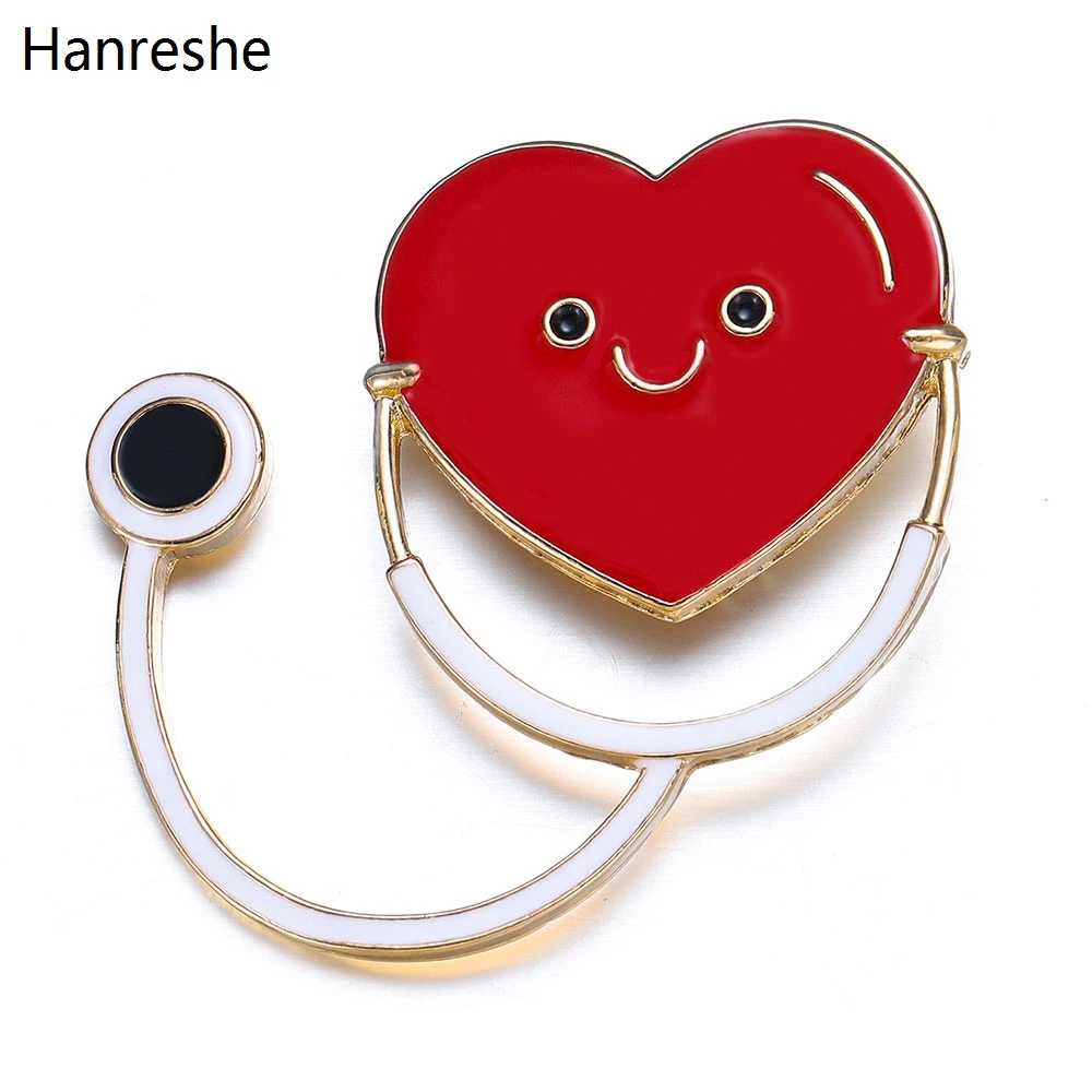 Новинка стетоскоп в форме сердца со смайликом для лица медицинская