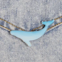 children jewelry blue whale enamel pin custom save the ocean brooches bag lapel pin cartoon sea animal badge gift for kids frien