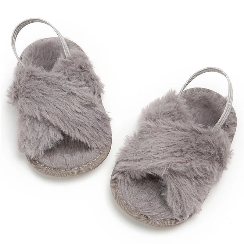 Обувь для маленьких мальчиков и девочек Зимние однотонные удобные детские туфли