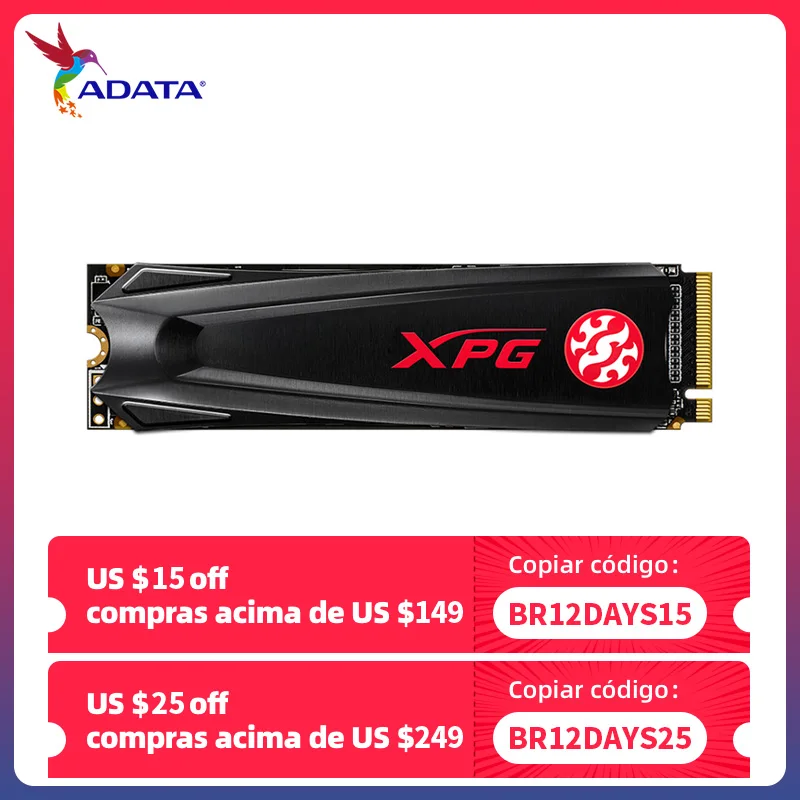 ADATA XPG GAMMIX S11 Lite PCIe Gen3x4 M.2 2280 ssd 256 512 ТБ для ноутбука настольного ПК внутренний